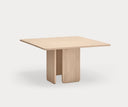 Mesa de comedor cuadrada ARQ de 137 cm para 8 personas, en natural claro – Teulat
