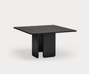 Mesa de comedor cuadrada ARQ de 137 cm para 8 personas, en negro – Teulat