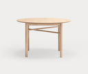 Mesa de comedor redonda JUNCO de 120 cm para 4 a 6 personas, en natural – Teulat