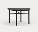Mesa de comedor redonda JUNCO de 120 cm para 4 a 6 personas, en negro – Teulat