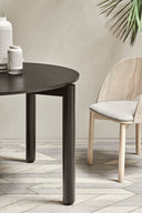 Mesa de comedor redonda ATLAS de 120 cm para 4 a 6 personas – Teulat