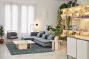 Mesa de centro cuadrada ARQ de 100 × 100 cm, en madera natural – Teulat