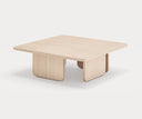 Mesa de centro cuadrada ARQ de 100 × 100 cm, en madera natural – Teulat