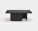 Mesa de centro cuadrada ARQ de 100 × 100 cm, en negro – Teulat
