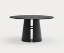 Mesa de comedor redonda CEP de 137 o 157 cm para 6 a 8 personas, en negro – Teulat