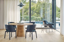 Mesa de comedor redonda CEP de 137 o 157 cm para 6 a 8 personas, en roble – Teulat