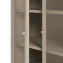 Mueble auxiliar TANA de 70 cm con 2 puertas de rejilla en color arena