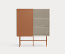 Mueble auxiliar alto NUBE de 120 cm con 1 puerta corredera y 4 cajones – Teulat