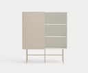 Mueble auxiliar alto NUBE de 120 cm con 1 puerta corredera y 4 cajones – Teulat