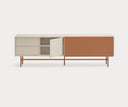 Mueble TV NUBE de 180 cm con 2 puertas correderas y 2 cajones – Teulat