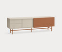 Mueble TV NUBE de 180 cm con 2 puertas correderas y 2 cajones – Teulat