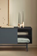 Mueble TV NUBE de 180 cm con 2 puertas correderas y 2 cajones – Teulat