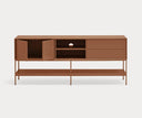 Mueble TV PLATT de 178 cm con 2 puertas y 2 cajones, en arcilla – Teulat