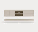 Mueble TV PLATT de 178 cm con 2 puertas y 2 cajones, en arena – Teulat