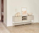 Mueble TV PLATT de 178 cm con 2 puertas y 2 cajones, en arena – Teulat