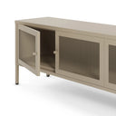 Mueble TV TANA de 160 cm con 4 puertas de rejilla en color arena