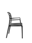 Silla Costa en antracita, vista lateral – Nardi