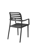 Silla Costa en antracita, vista de tres cuartos – Nardi