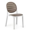 Silla Erica, en blanco y tortora – Nardi
