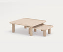 Set de 2 mesas de centro nido NEST de 80 y 65 cm, en madera natural – Teulat