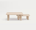 Set de 2 mesas de centro nido NEST de 80 y 65 cm, en madera natural – Teulat