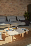 Set de 2 mesas de centro nido NEST de 80 y 65 cm, en madera natural – Teulat
