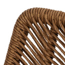 Silla Creta natural en PE y acero para interior y exterior