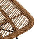 Silla Creta natural en PE y acero para interior y exterior