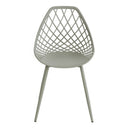 Silla JOSIE, en menta, vista trasera