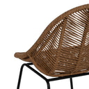 Silla MALTA natural en PE y acero para interior y exterior