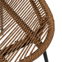 Silla MALTA natural en PE y acero para interior y exterior