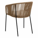 Silla ANDROS natural en PE y acero para interior y exterior