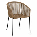 Silla ANDROS natural en PE y acero para interior y exterior