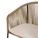 Silla ANDROS natural en PE y acero para interior y exterior
