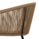 Silla ANDROS natural en PE y acero para interior y exterior