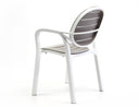 Silla Palma, en blanco y tortora, otra vista – Nardi