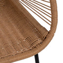 Silla Sardinia natural en PE y acero para interior y exterior