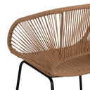 Silla Sardinia natural en PE y acero para interior y exterior