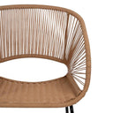 Silla Sardinia natural en PE y acero para interior y exterior