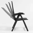 Sillón Darsena en antracita, las posiciones del respaldo – Nardi