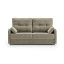 Sofá cama NEPTUNO, vista frontal con los cojines de brazo