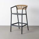 Taburete-silla CAPRI desmontable en polipropileno y cuerda
