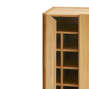 Mueble auxiliar alto ARISTA de 95 cm con 3 puertas, en roble – Teulat