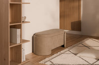 Banqueta BERNICE de 107 cm con almacenaje bajo el asiento