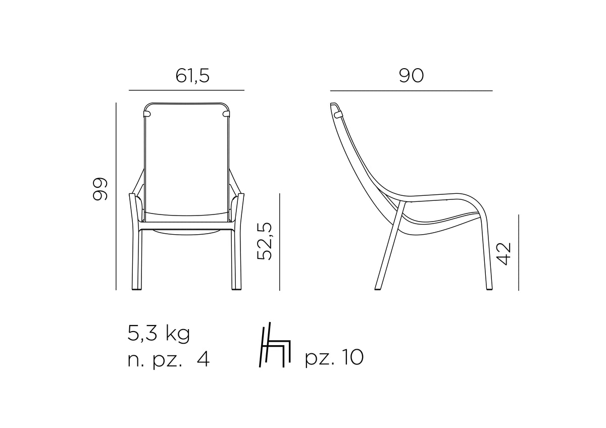 Croquis de medidas de Net Lounge