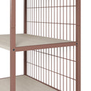 Estantería AMARA de 60 cm con cajón, en terracota, detalle de la rejilla