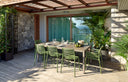 Sillas Doga Bistrot en agave bajo una pérgola – Nardi