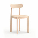 Silla NARA, en natural claro, vista en tres cuartos – Teulat