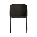 Silla SAGO, en negro, vista de frente – Teulat