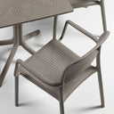 Silla Bora en tortora, detalle del asiento – Nardi